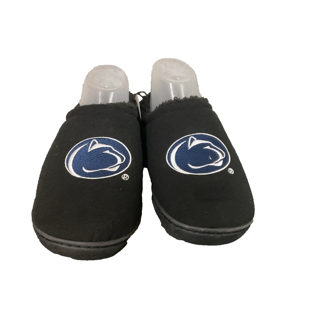 NWT Penn State University Nittany Lions Slippers Sherpa Memory Foam S/M 7/8